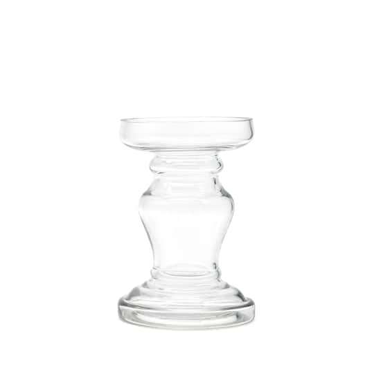 Clear Glass Pillar Candle Holder by Ashland